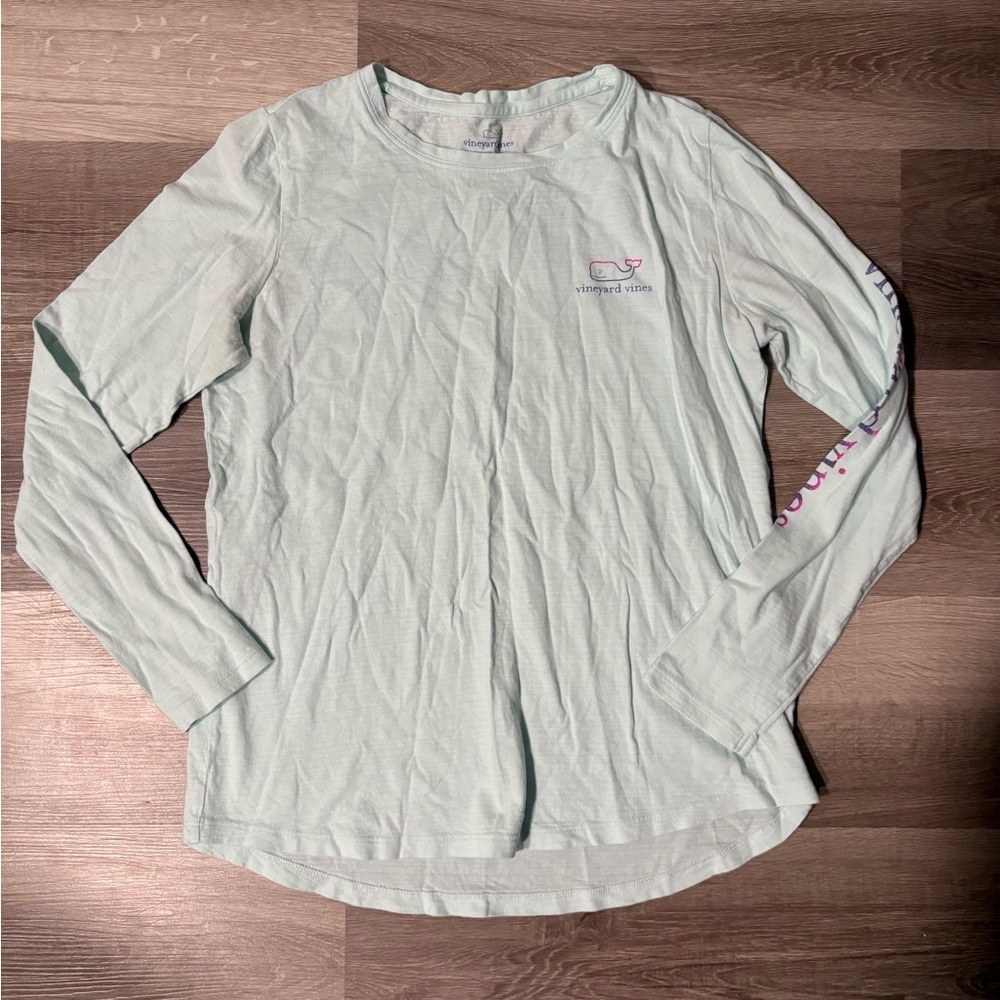 Vineyard Vines Mint Long Sleeve Tee